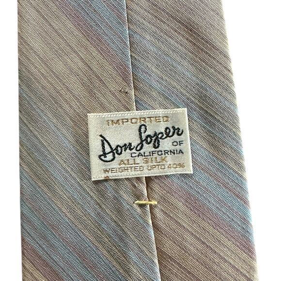 Vintage Neck Ties Don Loper & Johnny Carson 4 Tie Lot Silk Retro Vibrant Necktie - Picture 5 of 5